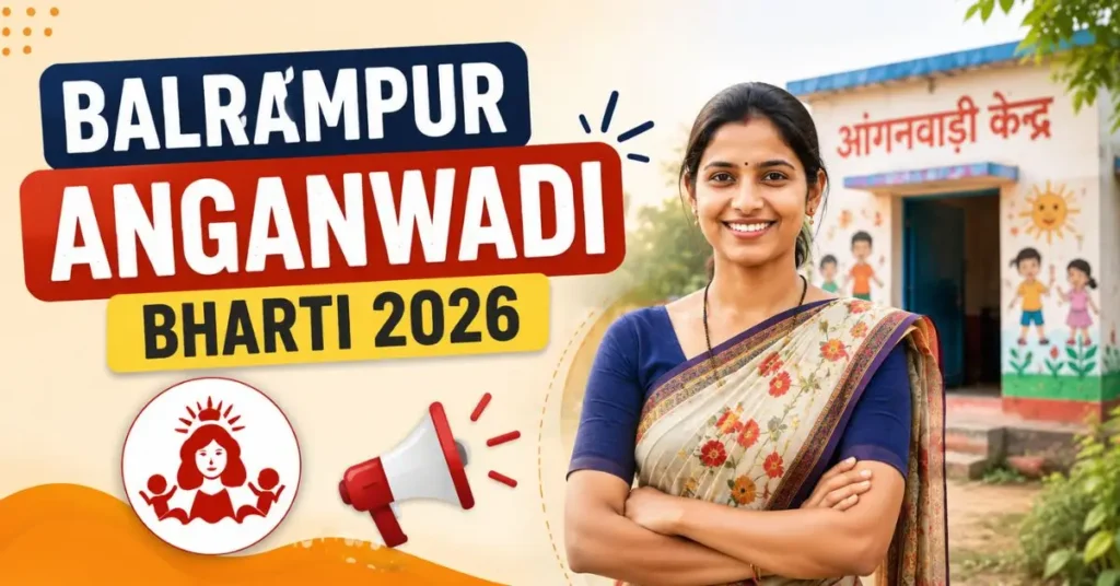 Balrampur Anganwadi Bharti 2026 Notification