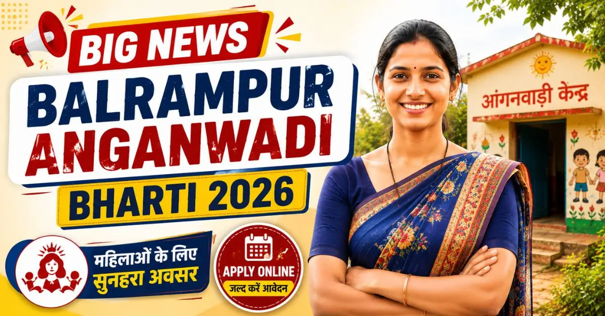 Balrampur Anganwadi Bharti 2026 Notification