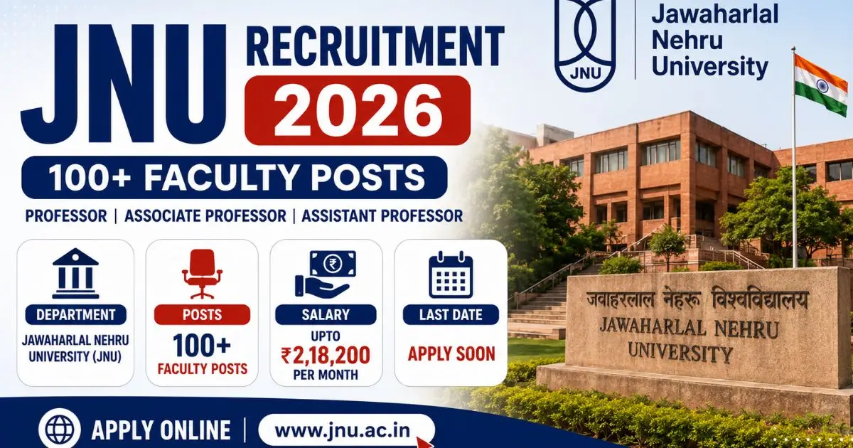 JNU Recruitment 2026 Notification Out