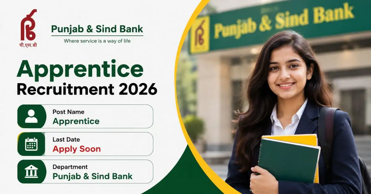 Punjab and Sind Bank Apprentice Recruitment 2026
