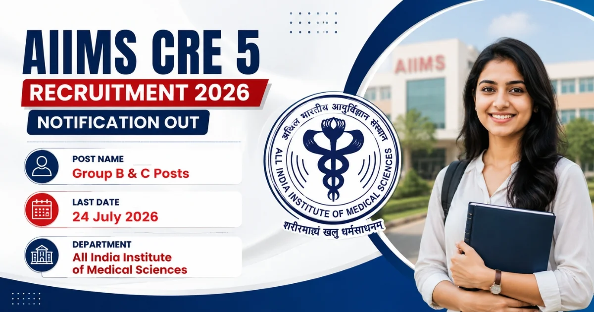 AIIMS CRE 5 Recruitment 2026 Notification