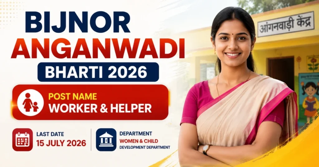 Bijnor Anganwadi Bharti Online Form 2026