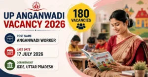 UP Anganwadi Vacancy 2026 Notification